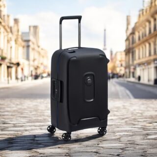 Delsey Moncey Βαλίτσα Καμπίνας 55cm Μαύρη