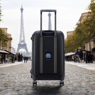 Delsey Moncey Βαλίτσα Καμπίνας 55cm Μαύρη