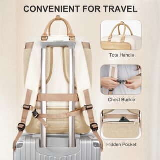 Σακίδιο πλάτης Travel Carry on 52L Laptop 17.3” Matein 6131 μπεζ