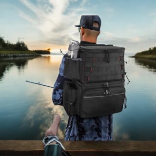 Σακίδιο πλάτης Ψαρέματος, Πεζοπορίας , Πικνίκ, Κάμπινγκ Ισοθερμικό 26L Matein 6057 μαύρο