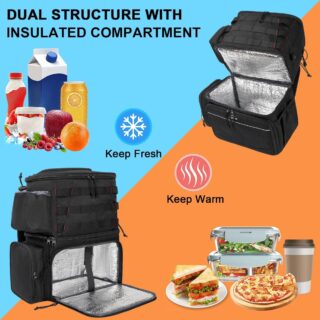 Σακίδιο πλάτης Ψαρέματος, Πεζοπορίας , Πικνίκ, Κάμπινγκ Ισοθερμικό 26L Matein 6057 μαύρο