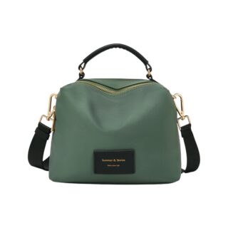 Υφασμάτινη Γυναικεία Τσάντα Χιαστί/Χειρός Foxer 9161052F πράσινο