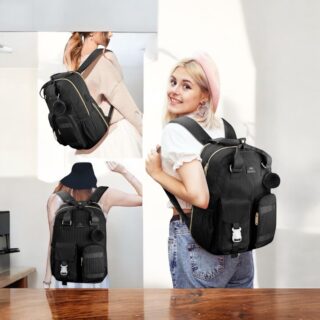 Γυναικείο Σακίδιο πλάτης 15,6″ Laptop 30L Matein 1429 μαύρο