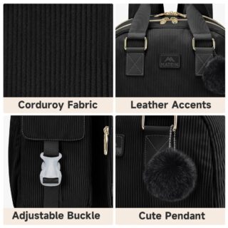 Γυναικείο Σακίδιο πλάτης 15,6″ Laptop 30L Matein 1429 μαύρο