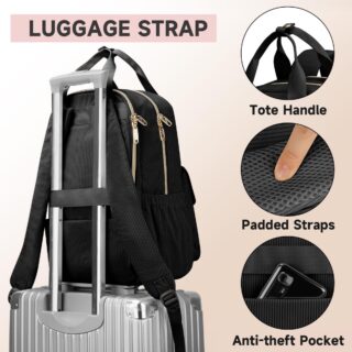 Γυναικείο Σακίδιο πλάτης 15,6″ Laptop 30L Matein 1429 μαύρο