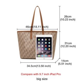 Foxer 9140123F Τσάντα Γυναικεία Καφέ Shopper Ώμου PVC