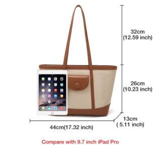 Foxer 9151041F Τσάντα Γυναικεία Μπέζ Καφέ Ώμου Shopper