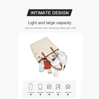 Δερμάτινη Γυναικεία Τσάντα PVC Shopper ‘Ωμου Foxer 900535F μπέζ/καφέ