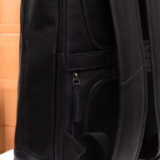 Chesterfield Detroit Δερμάτινο Σακίδιο Πλάτης Μαύρο