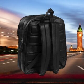 The Chesterfield Brand Dex Δερμάτινο Σακίδιο Πλάτης Μαύρο 22L 15.6