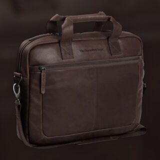 Chesterfield Calvi C40.1033-024 Δερμάτινη Τσάντα Laptop Καφέ