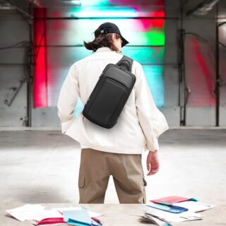 Τσαντάκι ώμου χιαστί crossbody Bange 7795 μαύρο