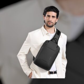Bange 8031 Τσαντάκι Ώμου Χιαστί Crossbody 7.4L Μαύρο