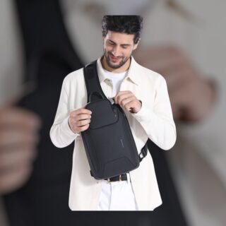 Bange 8031 Τσαντάκι Ώμου Χιαστί Crossbody 7.4L Μαύρο