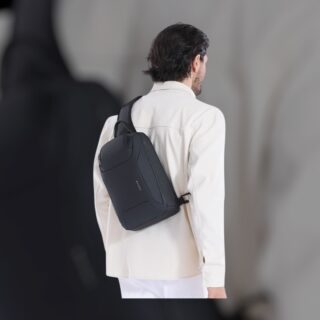 Bange 8031 Τσαντάκι Ώμου Χιαστί Crossbody 7.4L Μαύρο