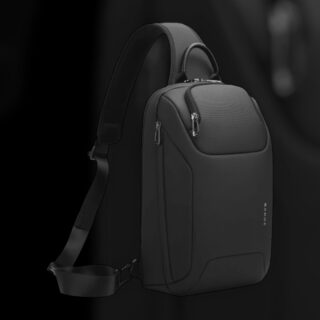 Bange 8031 Τσαντάκι Ώμου Χιαστί Crossbody 7.4L Μαύρο