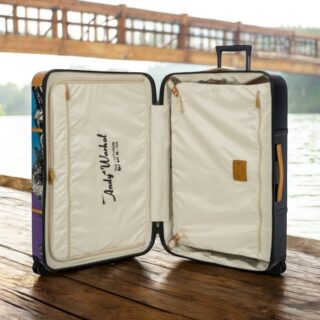 Andy Warhol Bric's Βαλίτσα μεγάλη 76cm Coloured Flowers Black