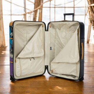 Andy Warhol Bric's Βαλίτσα μεγάλη 76cm Coloured Flowers Black