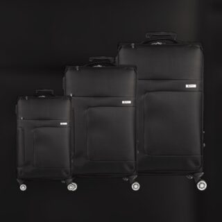 Βαλίτσες trolley (σετ 3 τεμαχίων) Cardinal 3800 μαύρη