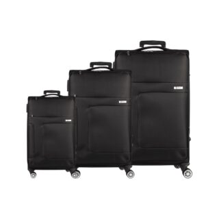 Βαλίτσες trolley (σετ 3 τεμαχίων) Cardinal 3800 μαύρη