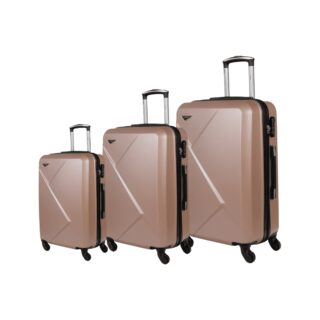 Βαλίτσες trolley (σέτ 3 τεμαχίων) Cardinal 2011 ροζ χρυσό