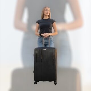 Βαλίτσες Σκληρές Άθραυστες με Επέκταση Cardinal (PP) μεσαία/μεγάλη 2018/60/70 cm μαύρο