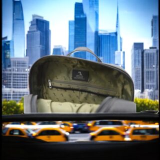 Atlas-20-125, Σακίδιο Πλάτης Δέρμα Saffiano Μεγάλο Μαύρο