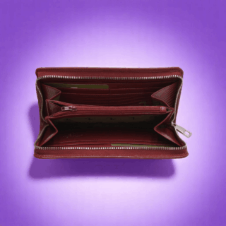 Γυναικείο Δερμάτινο Πορτοφόλι Venus 75-017 Κόκκινο με Lizard Print