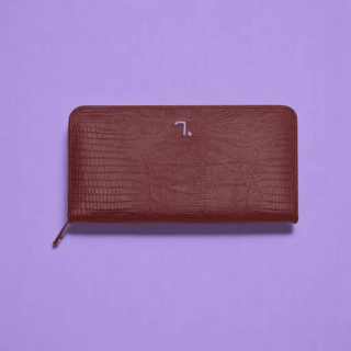 Γυναικείο Δερμάτινο Πορτοφόλι Venus 75-017 Κόκκινο με Lizard Print