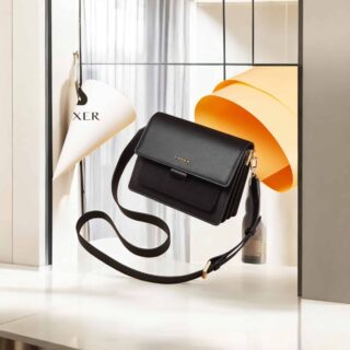 Δερμάτινη Γυναικεία Τσάντα Foxer 954011F Μαύρο