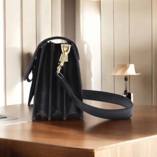 Δερμάτινη Γυναικεία Τσάντα Foxer 954011F Μαύρο