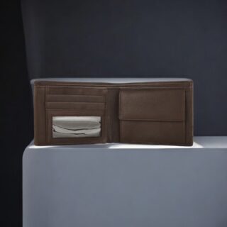 Diplomat Δερμάτινο Ανδρικό Πορτοφόλι Καφέ