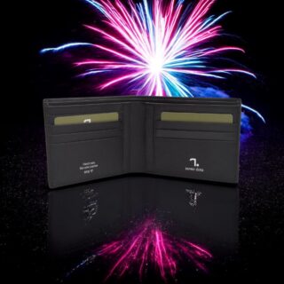 Seven Dots Saturn-70-013 Δερμάτινο Πορτοφόλι Μαύρο