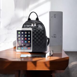 Foxer SF900116YF Σακίδιο Πλάτης Γυναικείο Μαύρο Δερμάτινο