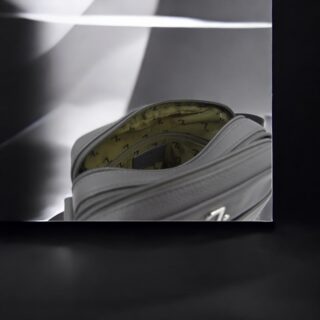 2Earth 60-101 Δερμάτινη Τσάντα Ώμου Γκρι Μεσαία