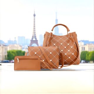 Γυναικείο σετ τσάντας χιαστί/ώμου/χειρός Cardinal zm591coffee