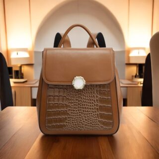 Γυναικείο σετ Σακίδιο πλάτης/τσάντα χειρός/mini πορτοφόλι Cardinal ZM 955 Coffee