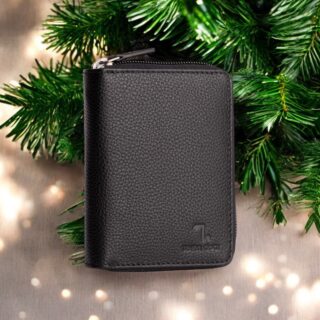 Seven Dots Neptune-72-008 Δερμάτινο Πορτοφόλι Μαύρο