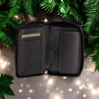 Seven Dots Neptune-72-008 Δερμάτινο Πορτοφόλι Μαύρο