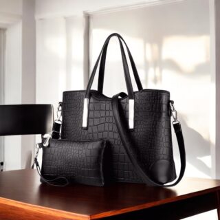 Γυναικείο σετ τσάντας χιαστί ώμου/ χειρός Cardinal ZM962 black