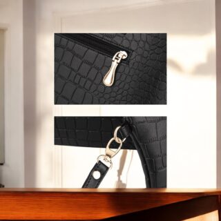 Γυναικείο σετ τσάντας χιαστί ώμου/ χειρός Cardinal ZM962 black