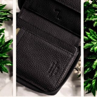 Seven Dots Neptune-72-008 Δερμάτινο Πορτοφόλι Μαύρο