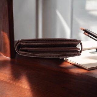 Leather Wallet Brown Curtis chesterfield δερμάτινο πορτοφόλι καφέ