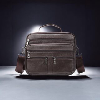 Δερμάτινος μικρός χαρτοφύλακας/Τσαντάκι Ώμου Cardinal 6015 καφέ