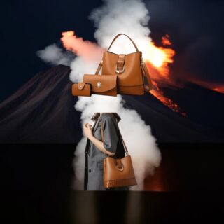 Γυναικείο σετ τσάντας χιαστί/ώμου/χειρός/mini Πορτοφόλι Cardinal zm965 Coffee