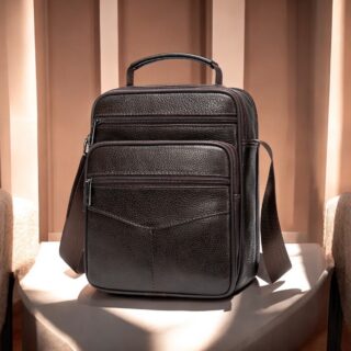 Δερμάτινο τσαντάκι ώμου Cardinal 510 Σκούρο καφέ