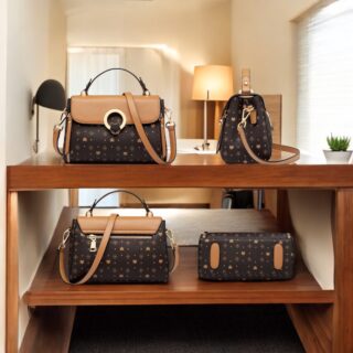 Γυναικεία Τσάντα Χειρός PVC Foxer 9111018F Καφέ