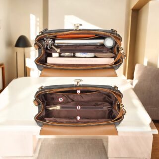 Γυναικεία Τσάντα Χειρός PVC Foxer 9111018F Καφέ