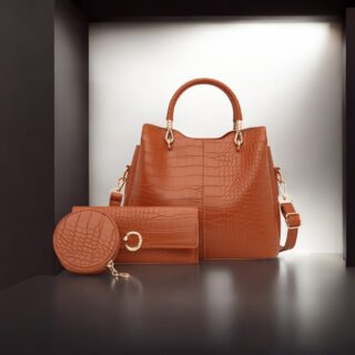 Γυναικείο σετ τσάντας Χειρός/Τσαντάκι / πορτοφόλι Cardinal MLT029 καφέ