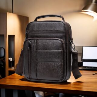 Δερμάτινο τσαντάκι ώμου Cardinal 7457 coffee